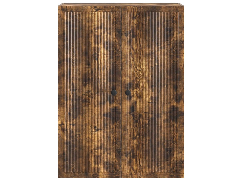  Armoire murale salon chêne fumé 66x34,5x90cm bois d'ingénierie shl2136  - Conforama D