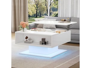 Table basse coloris blanc <strong></strong> <strong></strong>