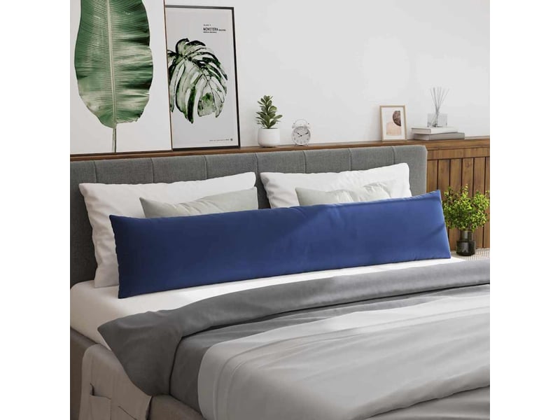  Lot de 2 coussins de canapé, coussins décoratifs bleu police 200 x 40 cm cf59017  - Conforama D