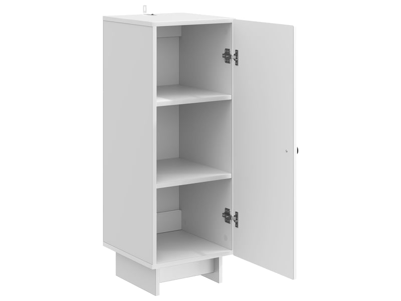  Buffet - bahut - meuble de rangement blanc brillant 33 x 34,5 x 90 cm bois d'ingénierie  - Conforama E