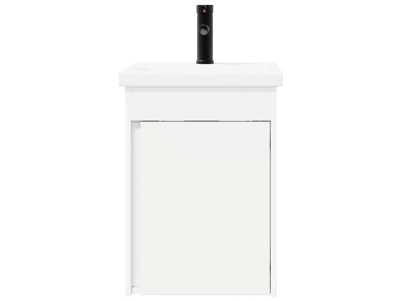  Meuble de salle de bain avec robinet blanc 42x40x74.5 cm  - Conforama E