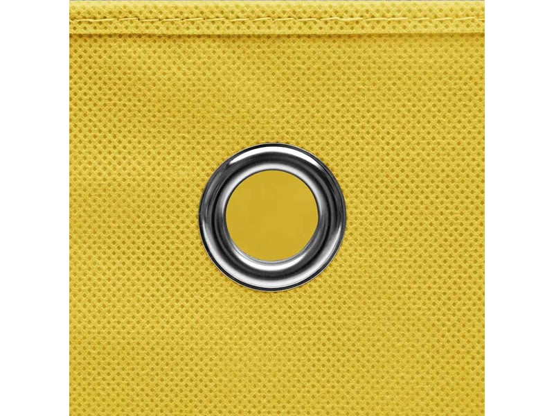  Boîtes de rangement et couvercles 10 pcs jaune 32x32x32cm tissu  - Conforama E