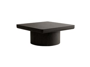 Table basse carré(e) coloris noir   - 78 cmx78 cm