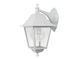 Applique extérieure classique fabrilamp spica blanc, 1 x e27, ip44, 42 x 28 x 21,5 cm