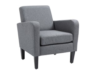 Fauteuil fixe <strong>STILVORA</strong> <strong></strong> Polyester gris vendu A l'unité