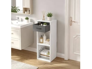 Bibliotheque coloris bicolore 3 étagère(s) <strong>FLORAGRACE</strong> <strong></strong> - 32.4 cm x 80 cm