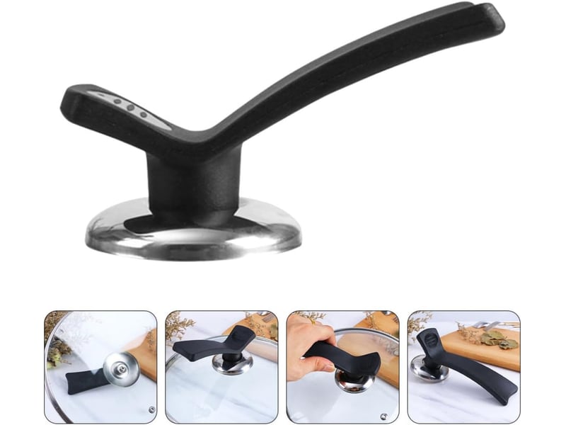  Poignée à compatible trous de 0,5 taille cm de accessoire 1 couvercle 7 formes debout grosse pratique remplacement de casserole none - Conforama A