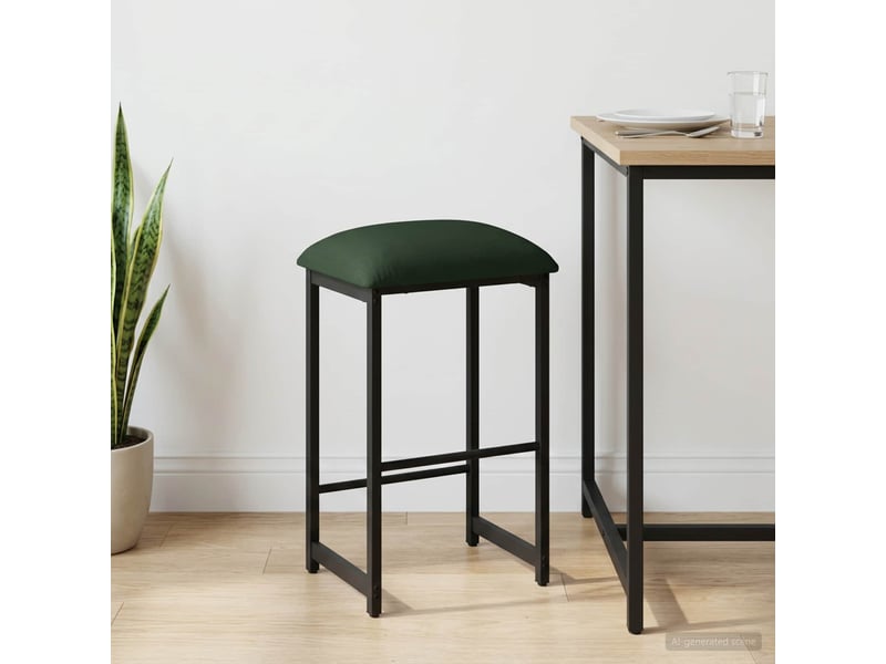  Tabouret de bar, chaise de bar vert foncé 40x32x64 cm bois d'ingénierie shl16825  - Conforama B