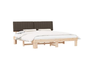 Lit 2 places 200x200 cm    coloris taupe