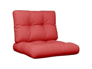 Lot de 2 coussins de palette, coussins de canapé rouge tissu cf59614