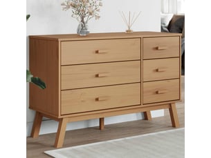 Commode 1 tiroir(s)    <strong></strong> <strong></strong> coloris marron largeur 0 cm