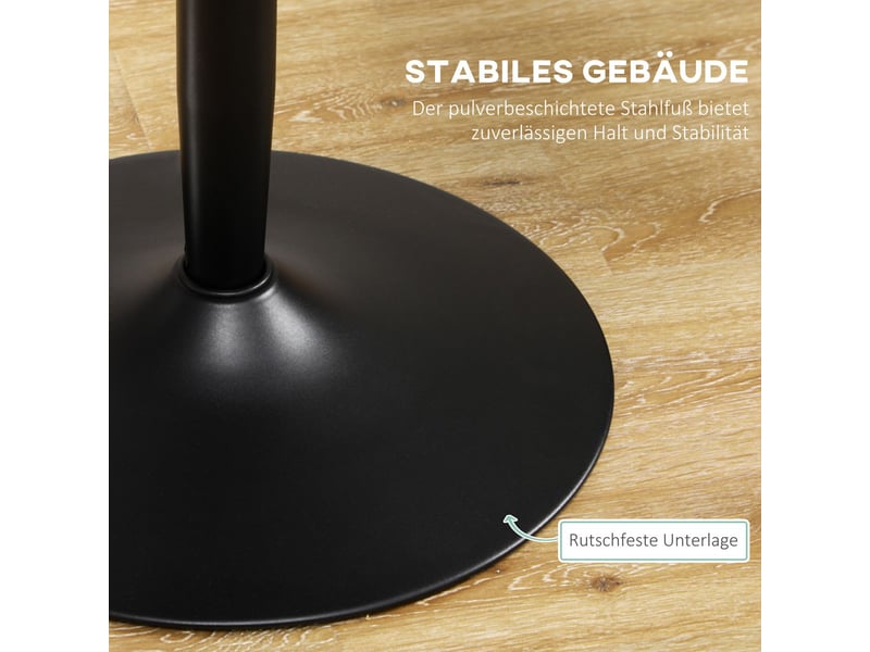 Table salle à manger, design moderne table à manger, structure métal robuste, plateau laqué brillant, facile d'entretien  - Conforama E