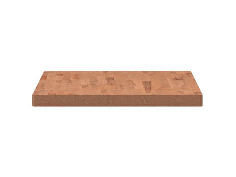  Comptoir de salle de bain, plan de travail 100x60x4 cm bois massif de hêtre cf65718  - Conforama E