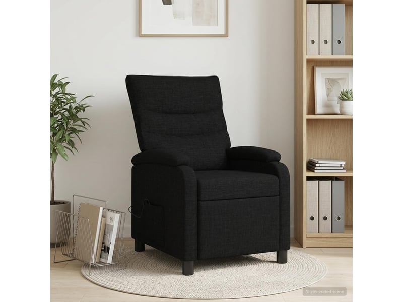 Vidaxl fauteuil de massage inclinable noir tissu - Conforama B