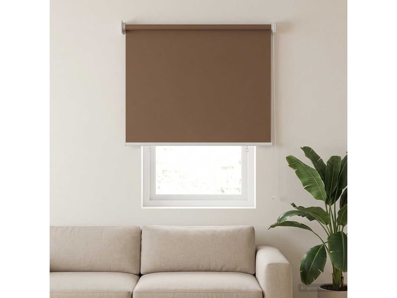  Store enrouleur, store roulant extérieur protection uv taupe polyester cf47531  - Conforama C