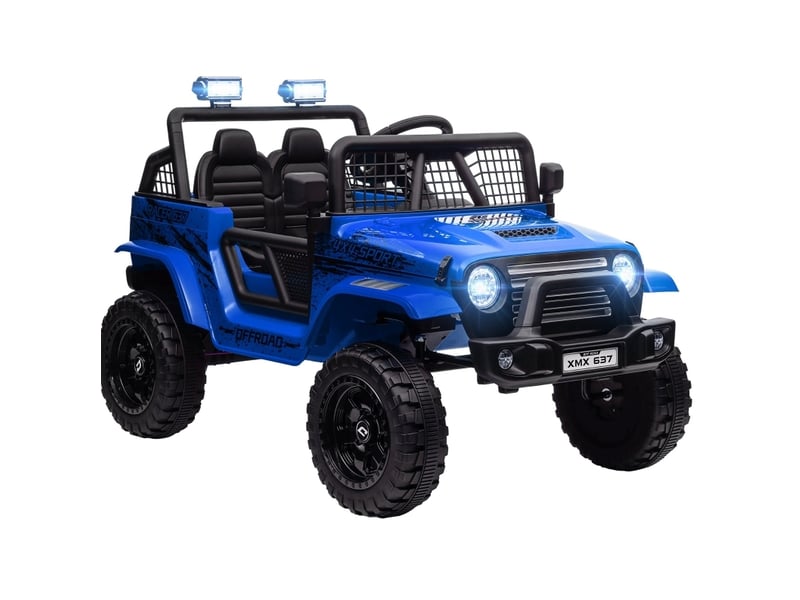  Voiture électrique enfant 109x67x68,5 cm télécommandée bleu  - Conforama A
