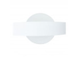Applique murale fabrilamp arco blanc led intégrée 8 w 630 lm 4000 k ip20 13x24x5 cm