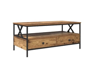 Table basse rectangulaire coloris marron  