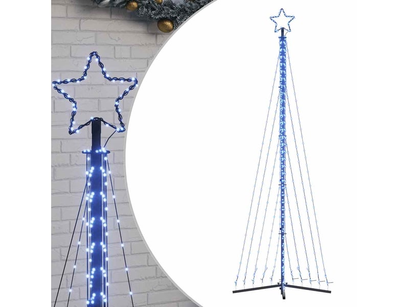  Sapin de noël, arbre de noël à led 495 led bleu 300,5 cm  - Conforama A