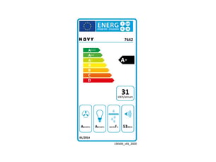 Hotte décorative Recyclage ou évacuation NOVY 7642 - 620 m³/h 90 cm