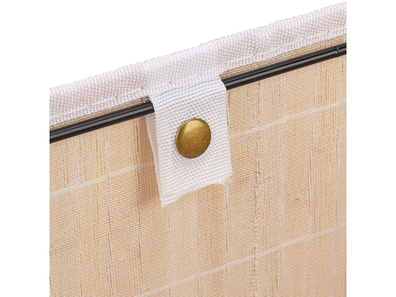  Panier de rangement décoratif salle de bain pliable 40 x 30 x 25 cm en bambou naturel 13_0012059  - Conforama E