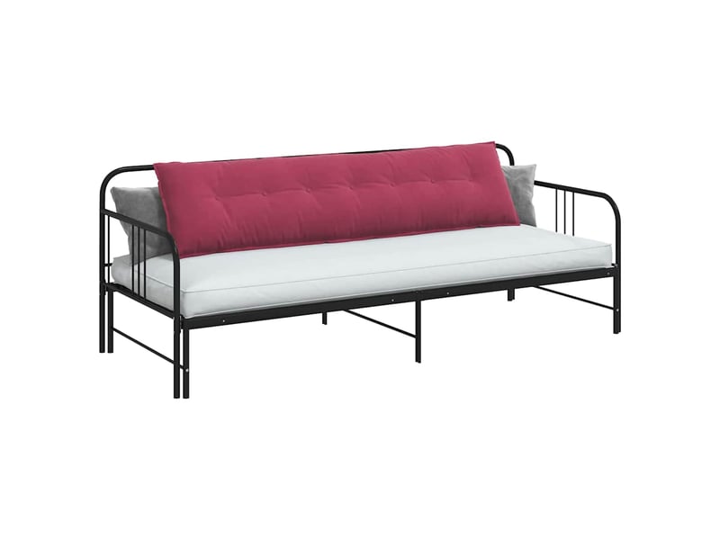  Coussin de dos, coussin de dossier bordeaux 200 x 50 cm tissu en velours côtelé cf54594  - Conforama C
