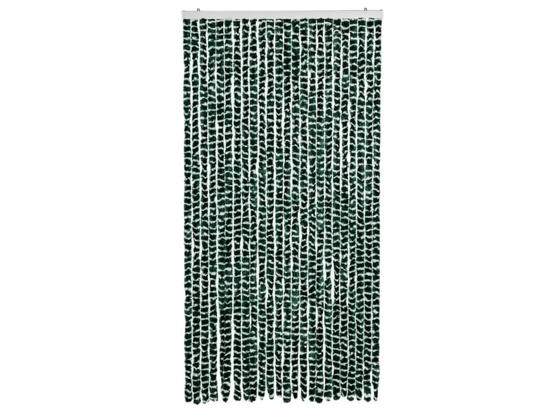  Rideau anti-mouches, moustiquaire vert et blanc 100x230 cm chenille cf43585  - Conforama C