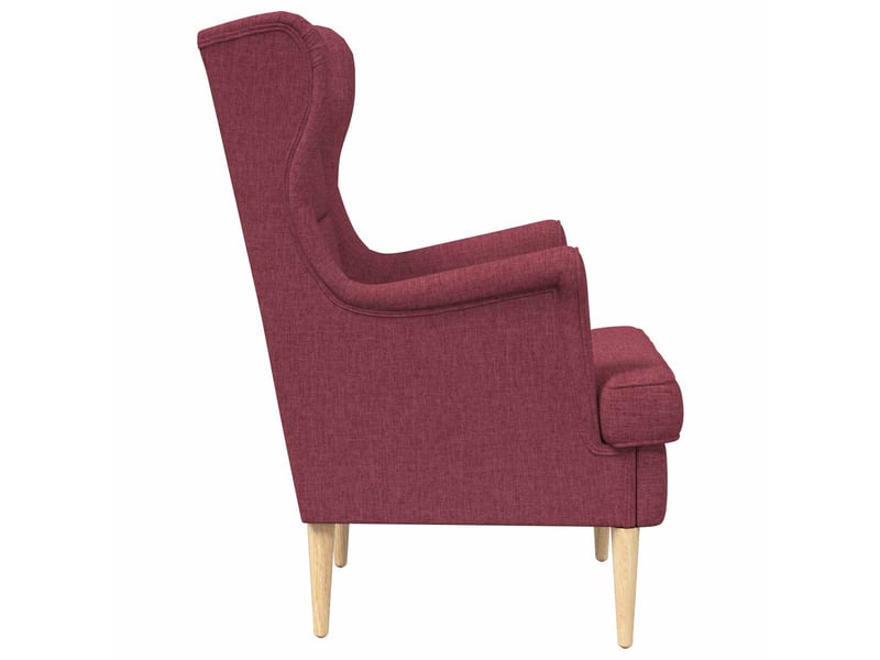  Vidaxl fauteuil bordeaux tissu  - Conforama E