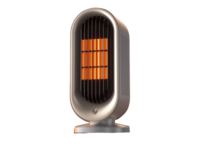  Chauffage électrique, température réglable, compact et portable, avec protection contre la surchauffe et le basculement, blanc HRC0004591LY - Conforama B