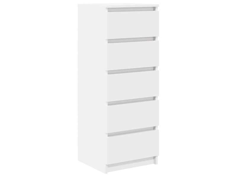  Buffet - bahut - meuble de rangement avec tiroirs blanc 37,5x35x99 cm bois d'ingénierie  - Conforama A