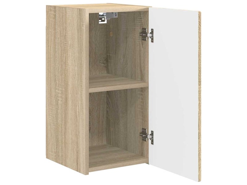 Meuble tv - banc tv - meuble de rangement mural 30 x 31 x 60 cm sonoma bois d'ingénierie - Conforama E