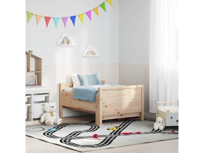 Lit simple- lit adulte - cadre de lit marron 80 x 200 cm bois d'ingénierie - Conforama B