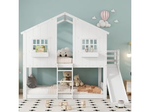 Lit simple 90x200 cm coloris blanc