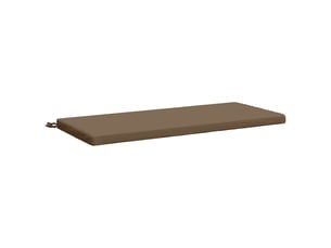 Coussin de banc, coussin d'assise, coussin de canapé soest 100 % polyester taupe 110 x 50 x 5 cm cf53577