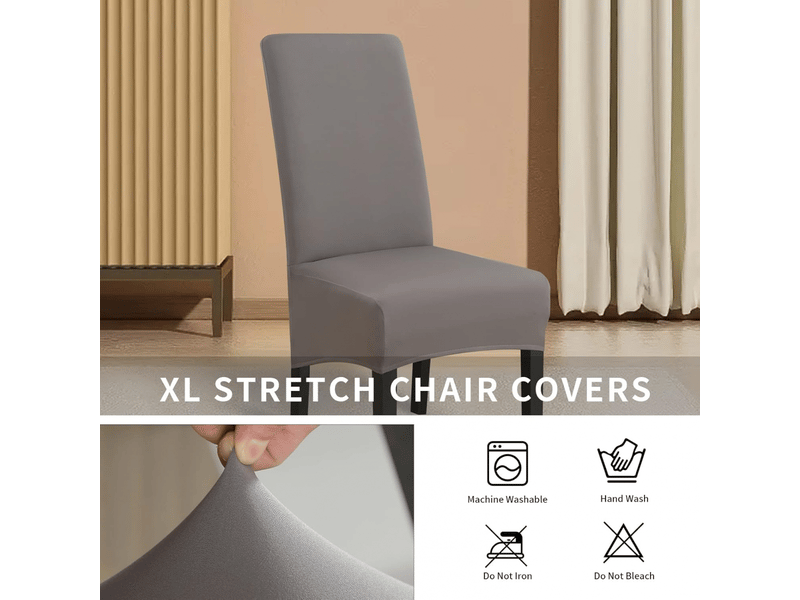  Housse de chaise extensible rose - brun, grande taille, amovible et lavable, idéale pour les restaurants, les hôtels et la décoration de cuisines XLH-ZLS-009235ZLS - Conforama B