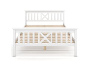 Lit 2 places 140x200 cm MAISONORA coloris blanc
