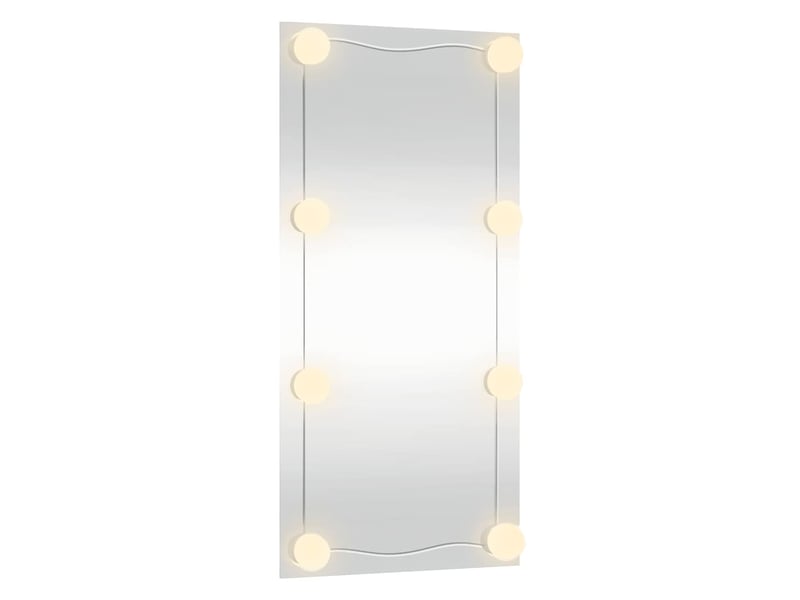  Miroir mural avec lumières led 30x60 cm verre rectangulaire cf62816  - Conforama E