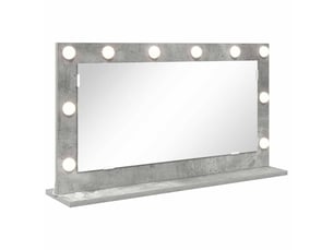 Miroir rectangulaire à fixer coloris gris <strong></strong>  <strong></strong> - 80 cm x 45 cm