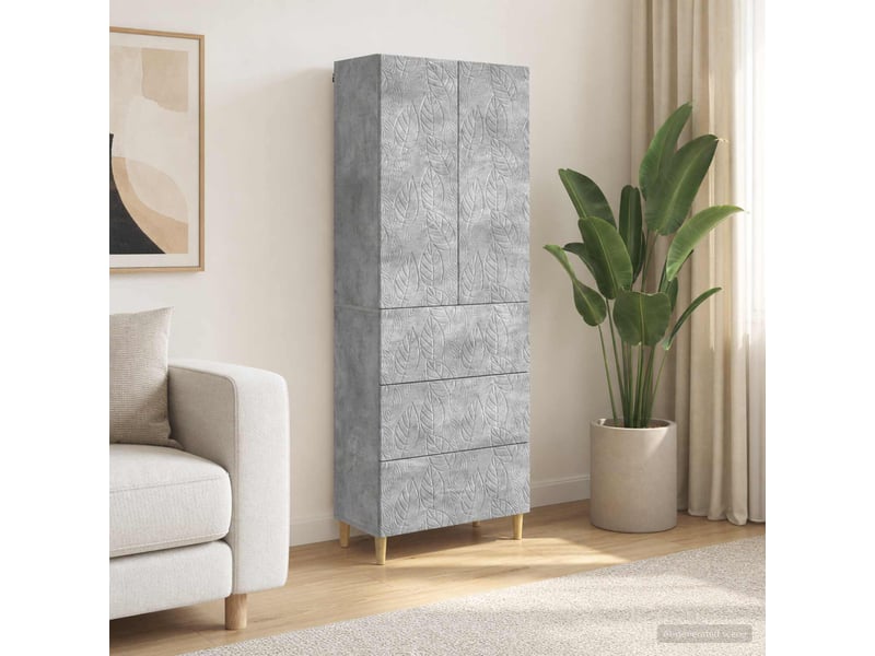  Ensemble de meubles 2 pcs, rangement de salon 66 x 34,5 x 90 cm bois d'ingénierie shl4056  - Conforama B