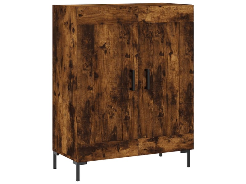  Buffet - bahut - meuble de rangement chêne fumé 69,5x34x90 cm bois d'ingénierie  - Conforama A