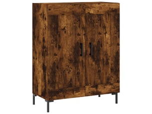 Buffet - bahut - meuble de rangement chêne fumé 69,5x34x90 cm bois d'ingénierie