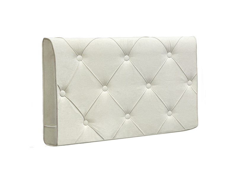  Tête de lit rembourrée vercart en tissu micro-daim, 100 cm x 60 cm, fixation sur cadre de lit  - Conforama A