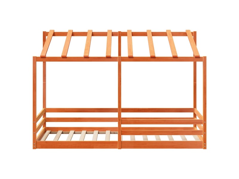  Lit pour enfants - lit jeune sans matelas  marron 100x200 cm pin massif  - Conforama D