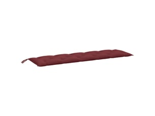 Coussin de banc de jardin, coussin d'assise rouge bordeaux mélangé tissu cf52821