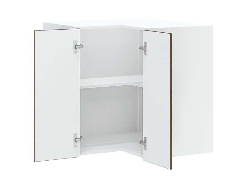 Meuble de rangement, armoire murale d'angle de cuisine kalmar chêne marron - Conforama E
