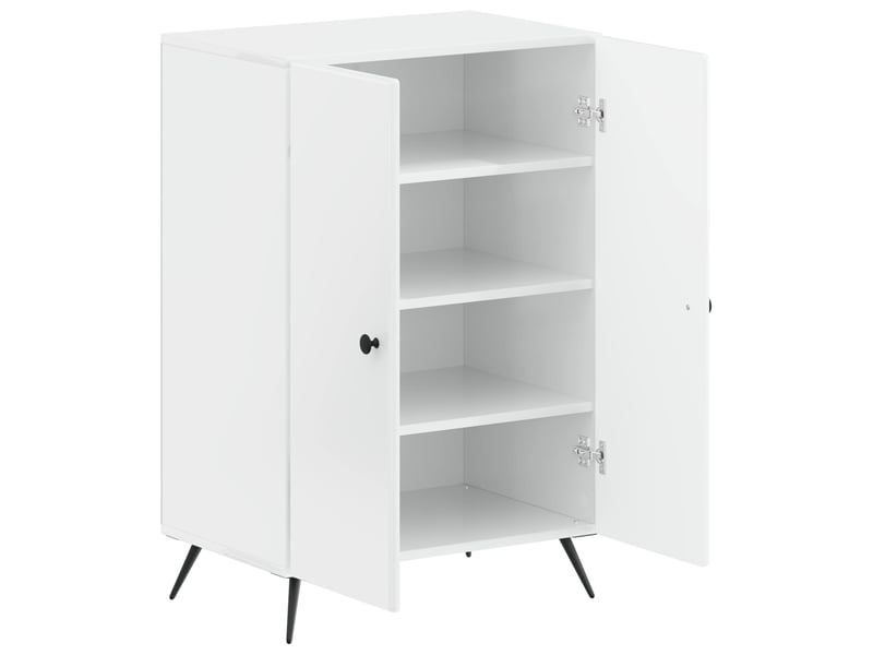  Meuble à chaussure, cabinet à chaussures breda 59,5x39,5x90 cm blanc brillant  - Conforama C