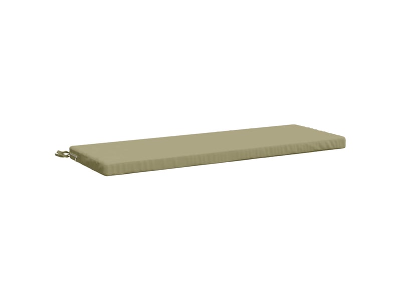Lot de 2 coussins de banc, coussins d'assise soest 100 % polyester vert clair cf57559 - Conforama D