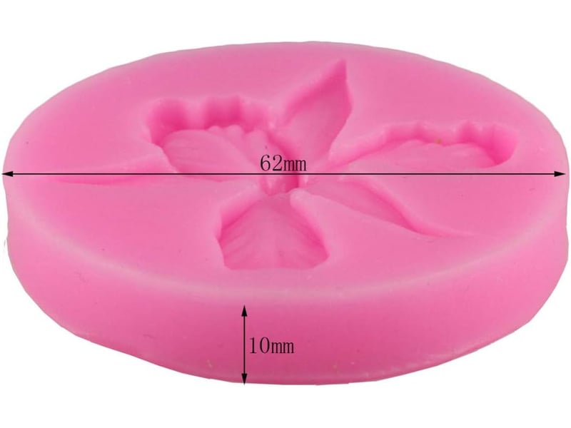  Orchidée moule en silicone résine en pâte polymère moules petit gâteau fondant décoration de gâteau au chocolat outils bonbons gumpaste moule NO Commercial reference - Conforama B