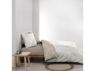 Douceur d'intérieur – housse de couette 260x240 cm – 2 taies 63x63 cm – coton 57 fils – finition pressions – standard 100 oeko-tex