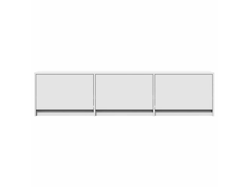 Meuble tv - banc tv - meuble de rangement blanc bois d'ingénierie - Conforama E